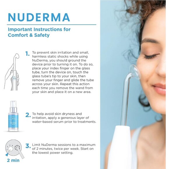 NuDerma ATP 5 Pc Clinical Skin Therapy Wand - Portable Skin Therapy Machine - Picture 4 of 6
